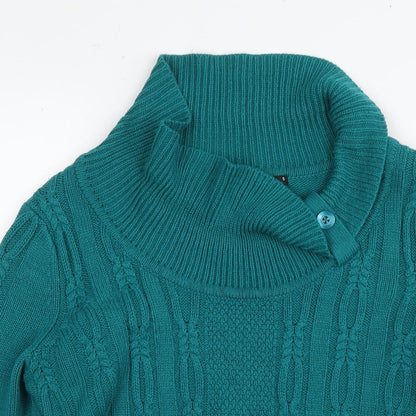 Womens UK Size S Bonmarché Green Pullover Jumper