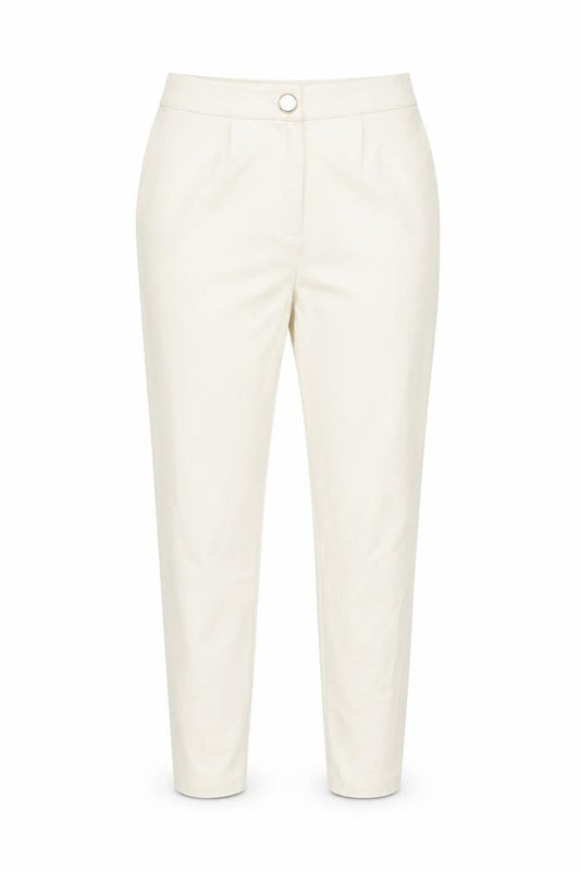 Boohoo Womens Beige Polyester Trousers Size 6 L25 in Regular Zip