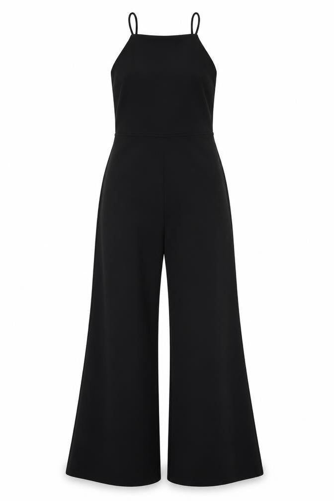 Womens UK Size 10 Miss Selfridge One-Piece Black Jumpsuit
