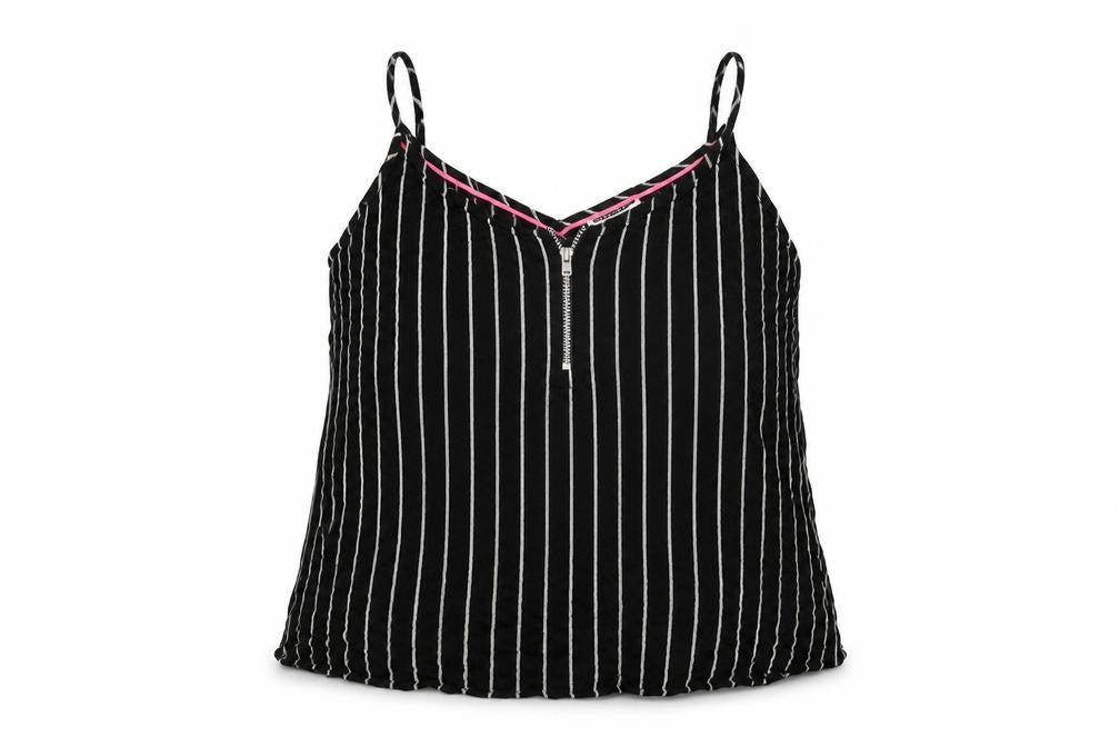 Womens UK Size S Noisy may Black Camisole T-Shirt