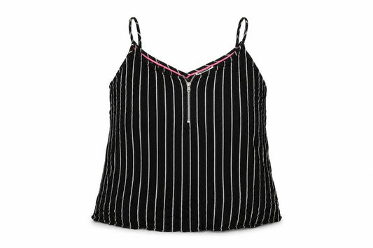 Womens UK Size S Noisy may Black Camisole T-Shirt