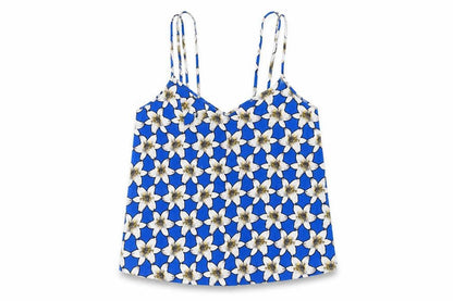 Womens UK Size 16 Topshop Blue Camisole T-Shirt
