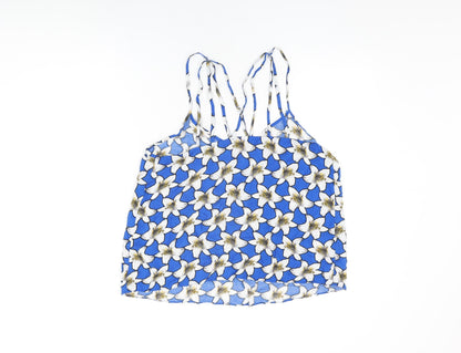 Womens UK Size 16 Topshop Blue Camisole T-Shirt
