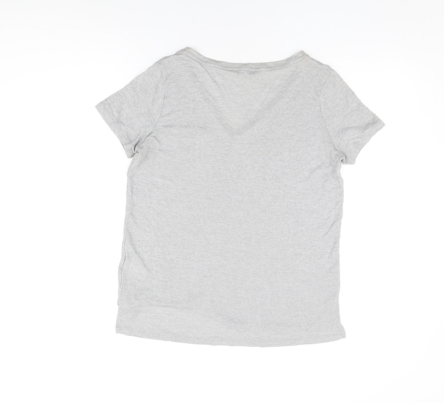 Womens UK Size 12 NEXT Grey Basic T-Shirt