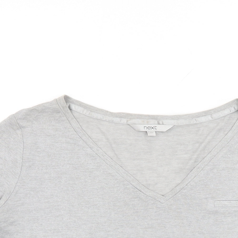 Womens UK Size 12 NEXT Grey Basic T-Shirt