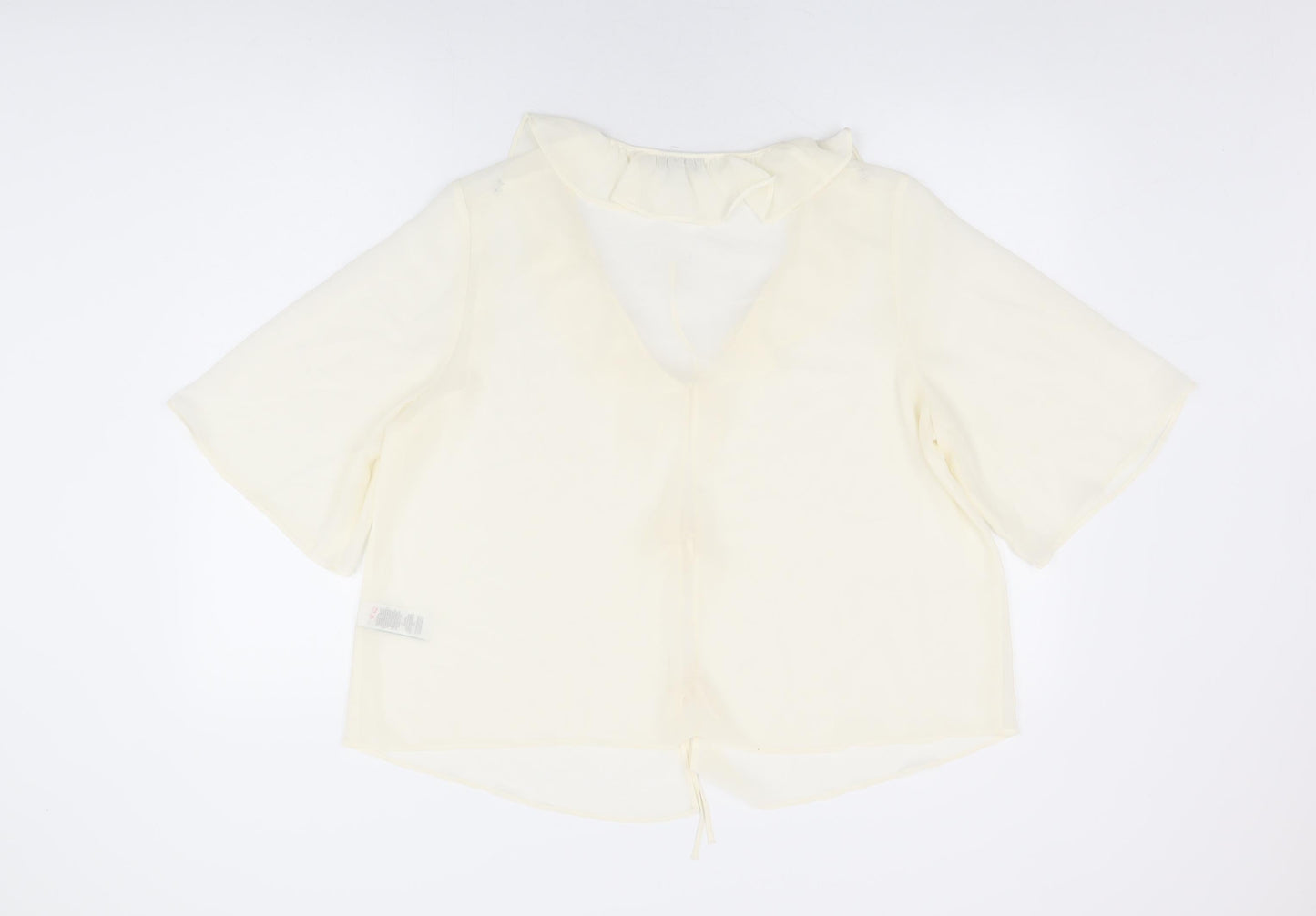 Womens UK Size 16 Marks and Spencer Ivory Basic Blouse