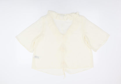 Womens UK Size 16 Marks and Spencer Ivory Basic Blouse