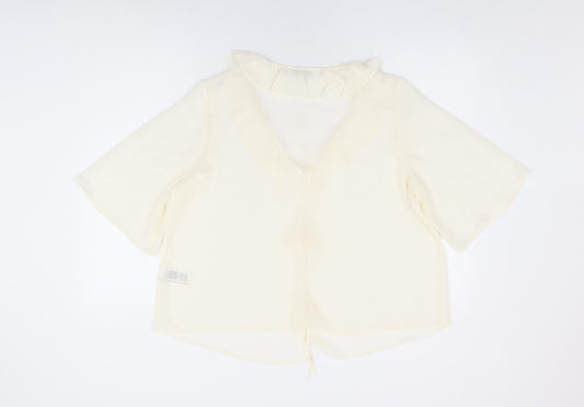 Womens UK Size 16 Marks and Spencer Ivory Basic Blouse