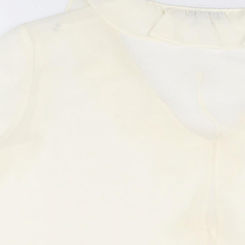 Womens UK Size 16 Marks and Spencer Ivory Basic Blouse