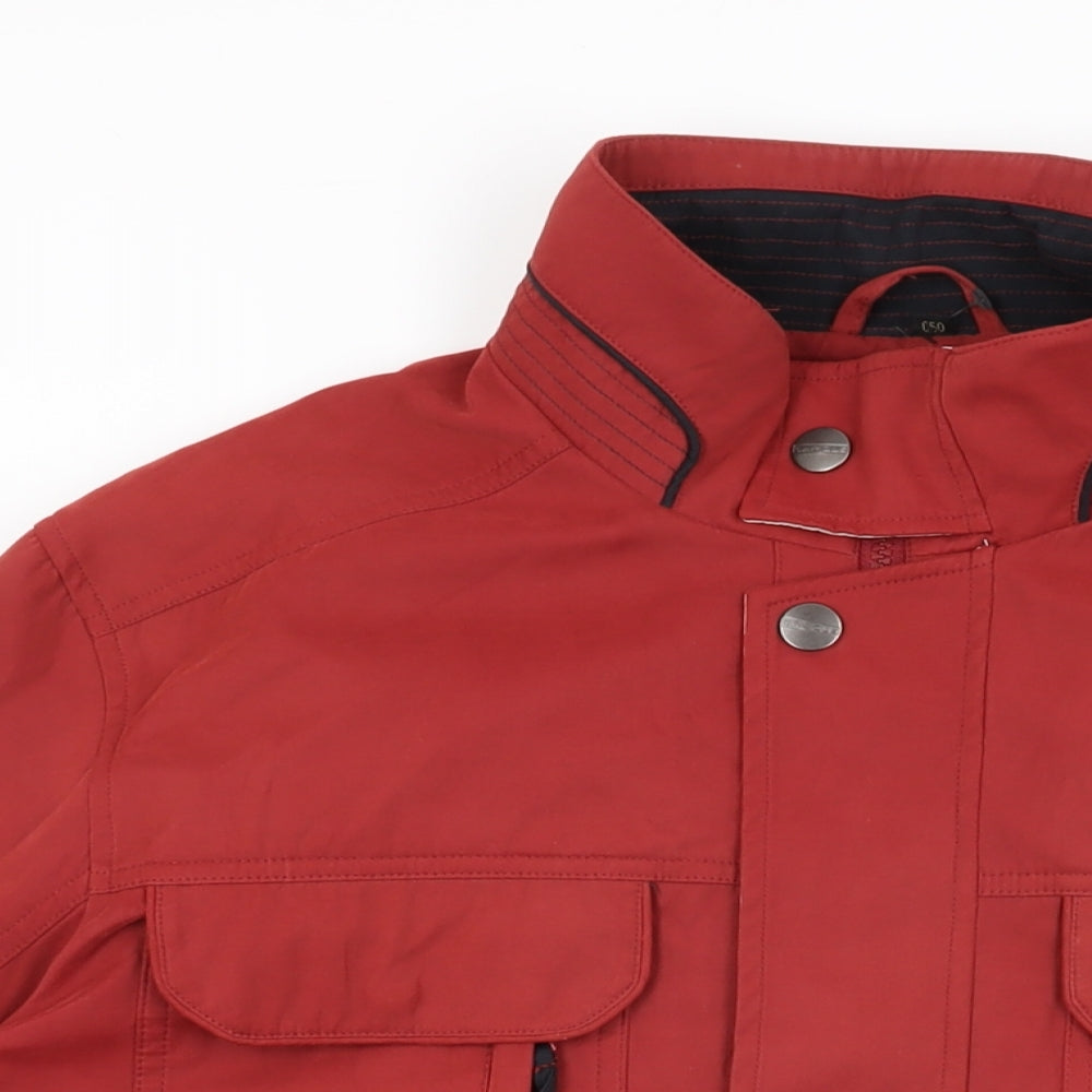 Mens UK Size L LAPIDUS Red Overcoat