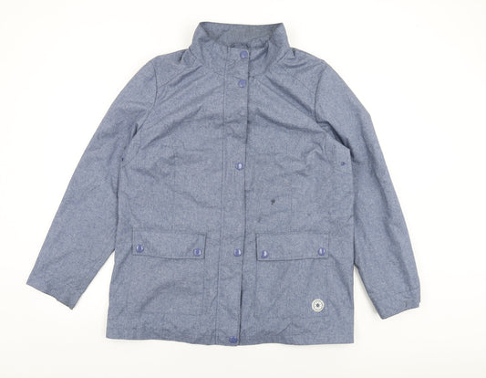 Maine Womens Blue Jacket Coat Size 16 Zip