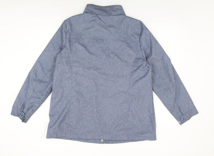 Maine Womens Blue Jacket Coat Size 16 Zip