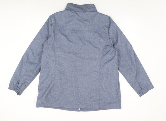 Maine Womens Blue Jacket Coat Size 16 Zip