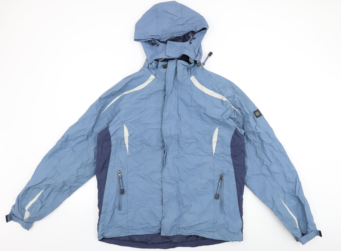 Womens UK Size M Backswing Blue Rain Coat