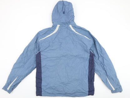 Womens UK Size M Backswing Blue Rain Coat