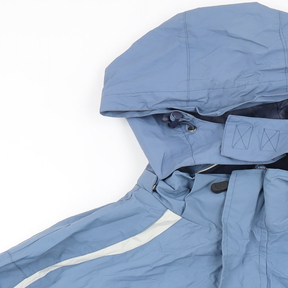 Womens UK Size M Backswing Blue Rain Coat