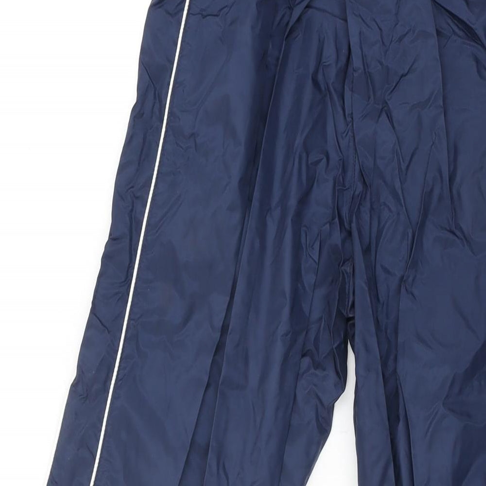 Umbro Girls Blue Nylon Jogger Trousers Size 12 Years L28 in Regular Drawstring