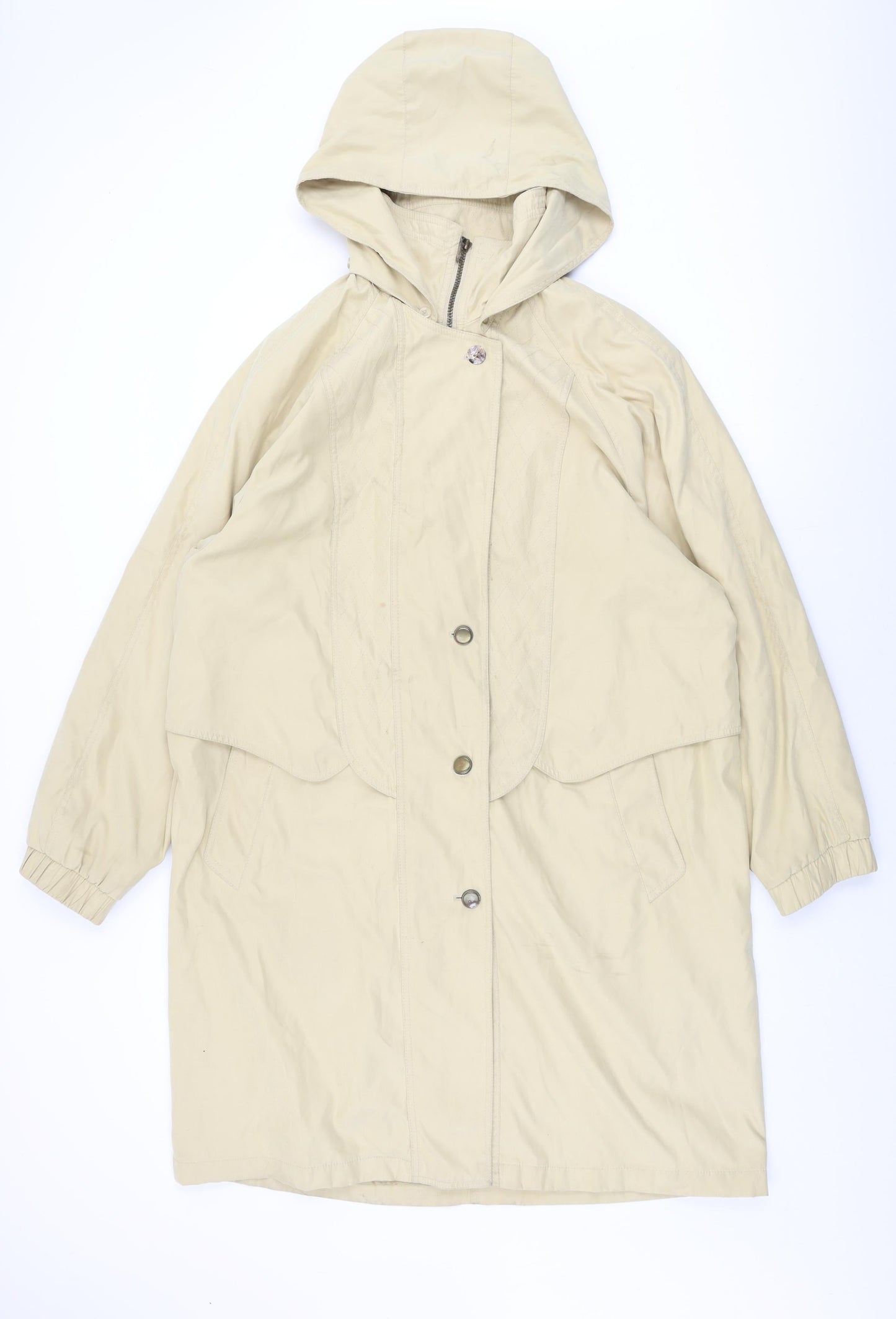 Womens UK Size 18 Canda Beige Overcoat