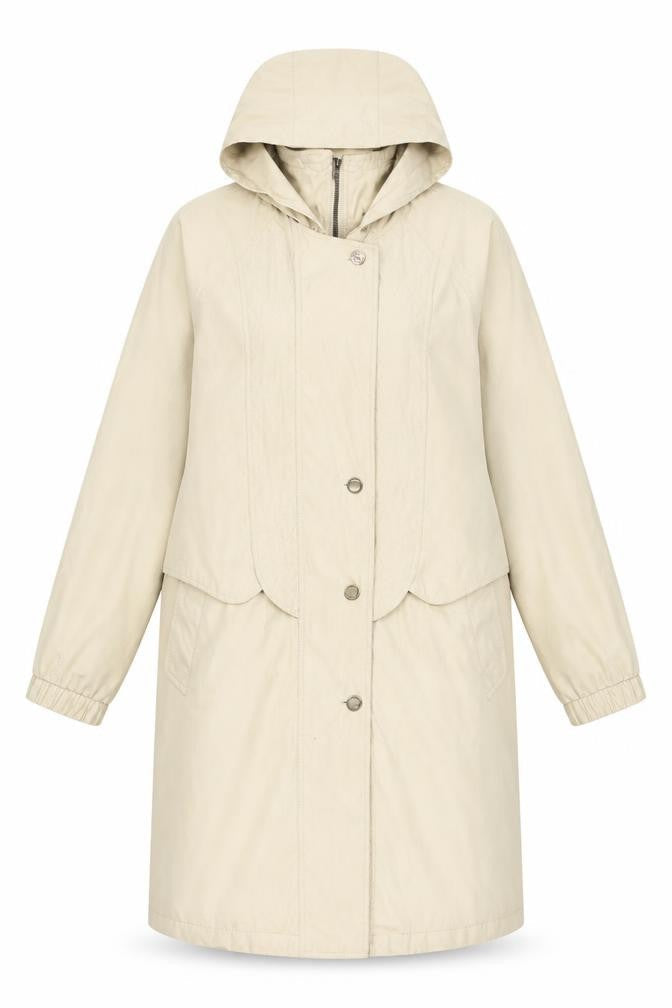 Womens UK Size 18 Canda Beige Overcoat