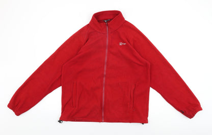 Womens UK Size S Hi Gear Red Full Zip Sweatshirt
