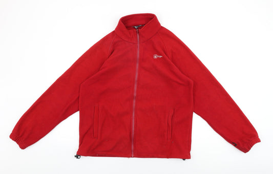 Womens UK Size S Hi Gear Red Full Zip Sweatshirt