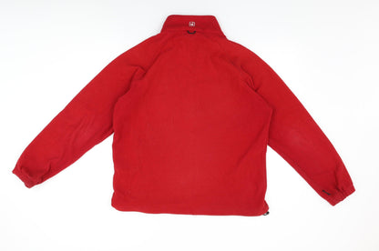 Womens UK Size S Hi Gear Red Full Zip Sweatshirt