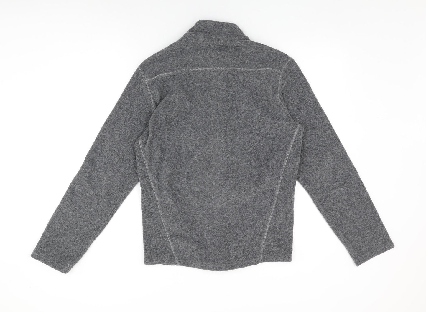 DECATHLON Womens Grey Polyester Full Zip Sweatshirt Size M Zip