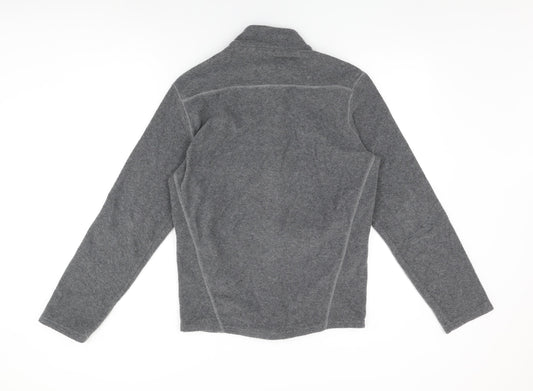 DECATHLON Womens Grey Polyester Full Zip Sweatshirt Size M Zip