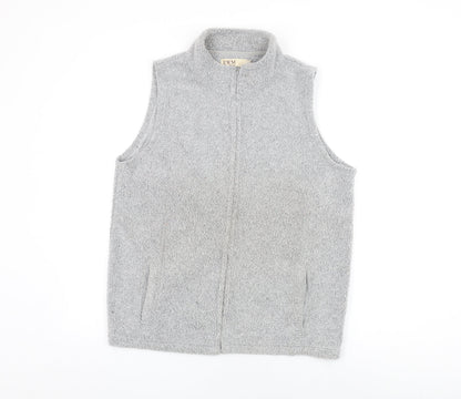 EWM Womens Grey Gilet Jacket Size 14 Zip