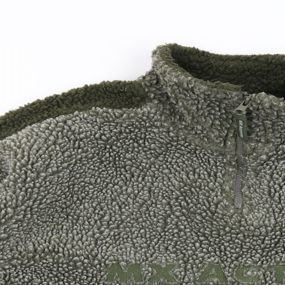 MX Active Mens Green Polyester Pullover Sweatshirt Size L