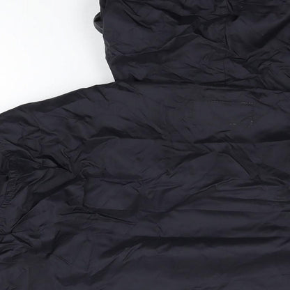 Zantos Mens Black Rain Coat Coat Size M Zip