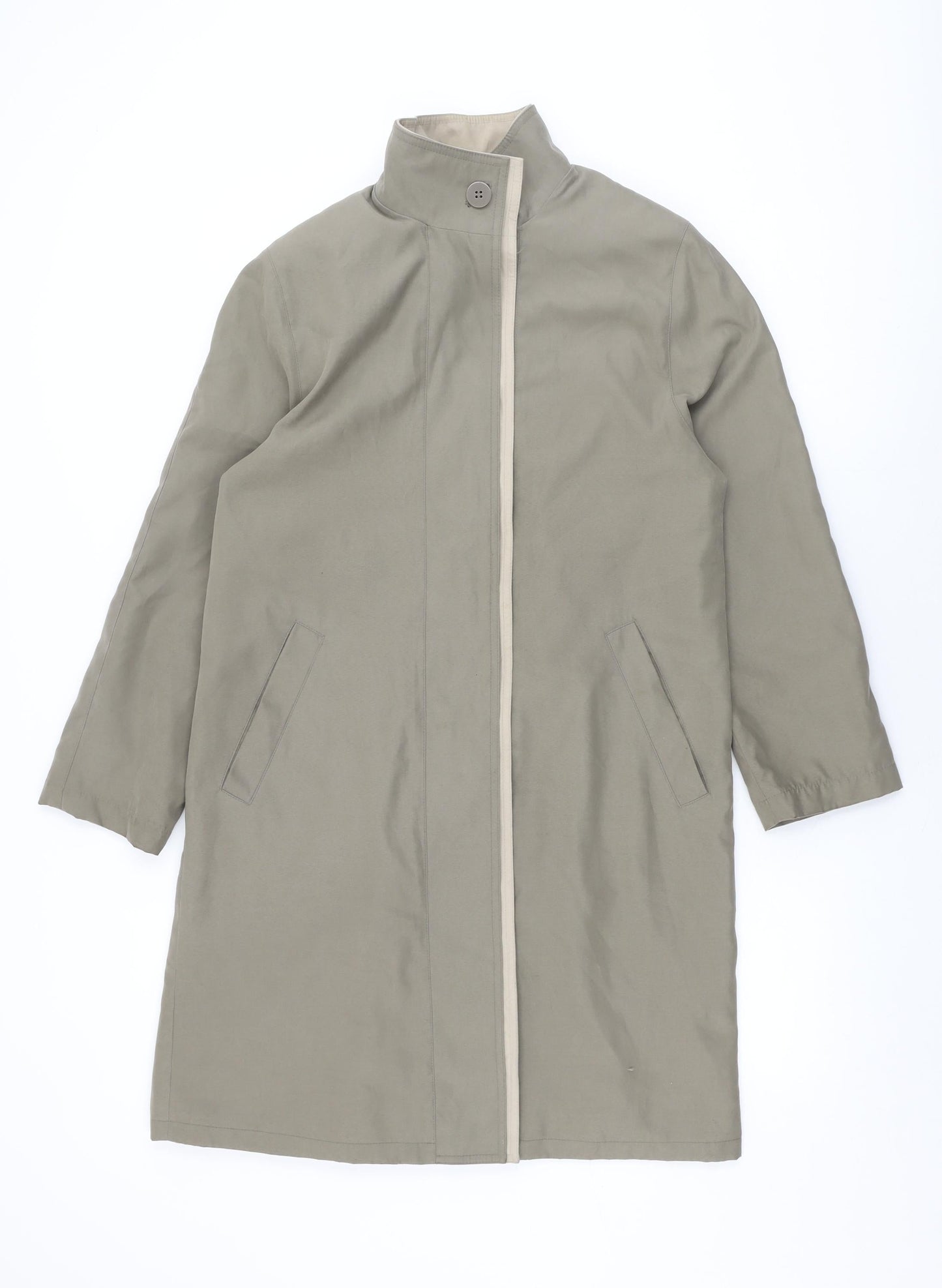 Womens UK Size 8 NuAge Beige Overcoat