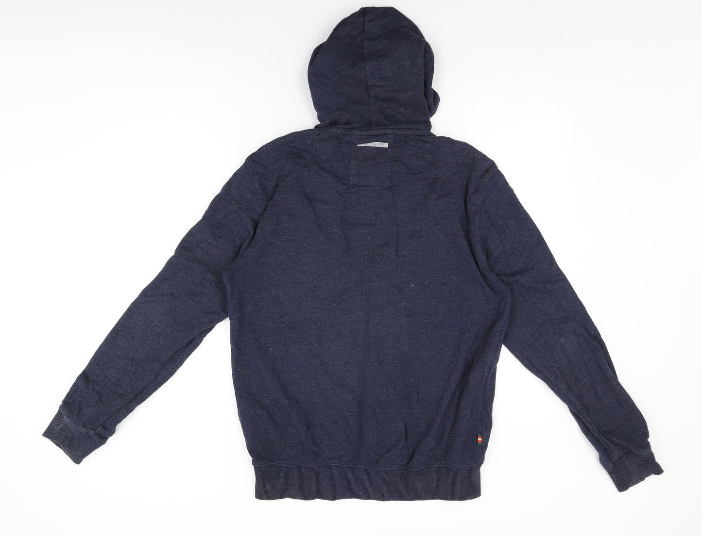 Luke Sport Mens Blue Cotton Full Zip Hoodie Size M