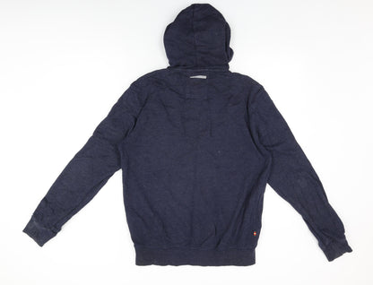 Luke Sport Mens Blue Cotton Full Zip Hoodie Size M