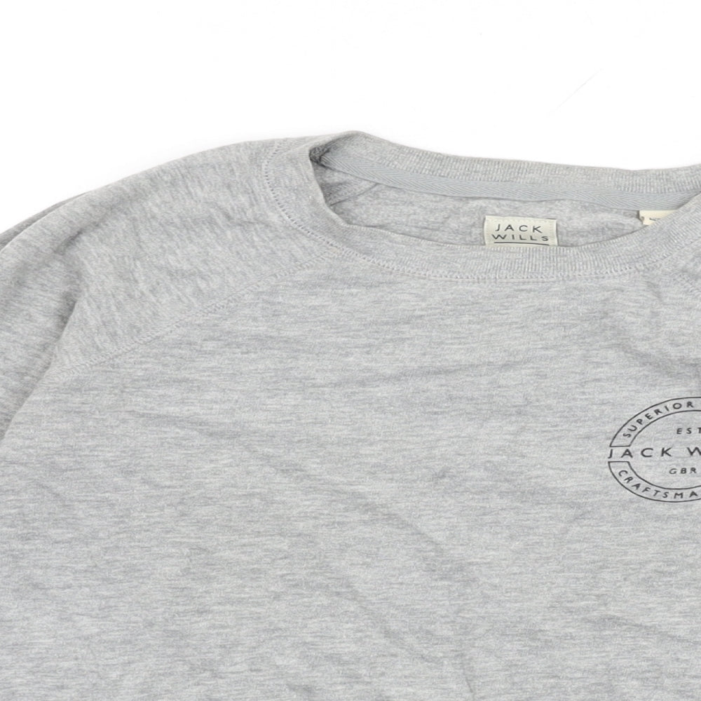 Womens UK Size 8 Jack Wills Grey Pullover Sweatshirt