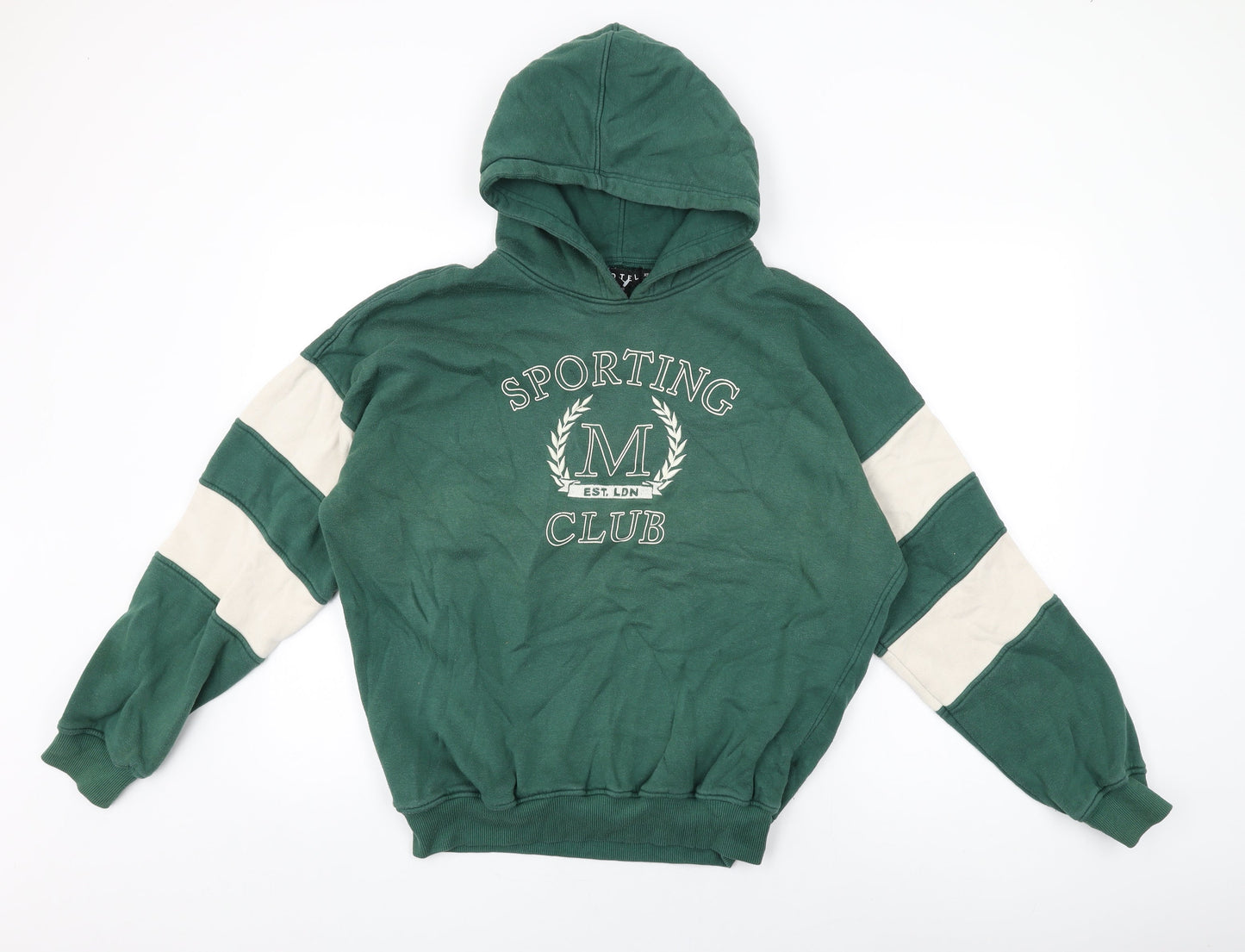 Motel Womens Green Cotton Pullover Hoodie Size XS Pullover - Sporting Club