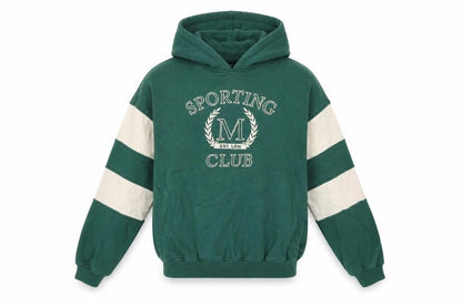 Motel Rocks Womens Green Cotton Pullover Hoodie Size XS Pullover - Sporting Club