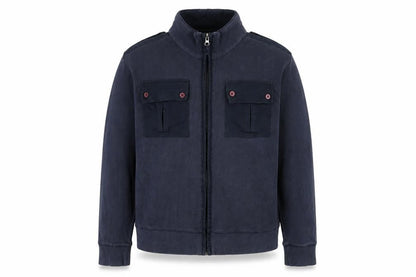 FU2 Mens Blue Cotton Full Zip Sweatshirt Size L