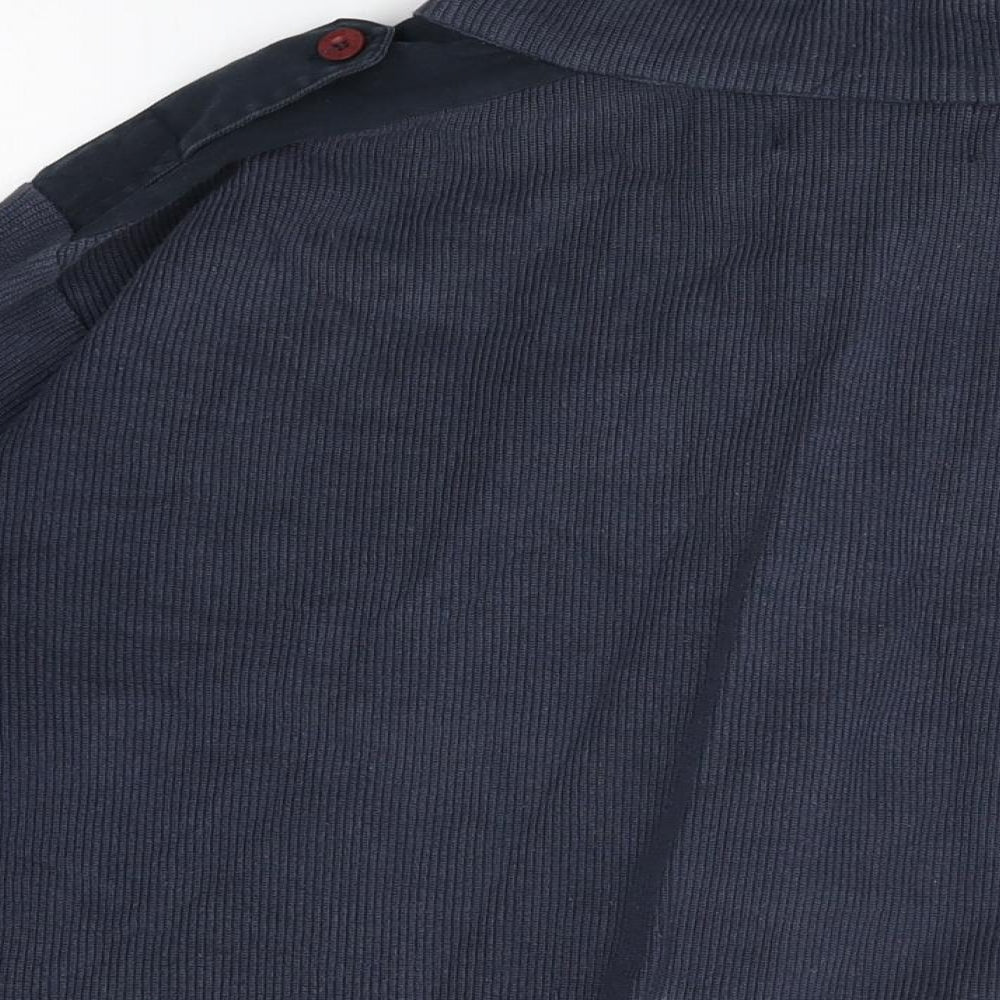 FU2 Mens Blue Cotton Full Zip Sweatshirt Size L