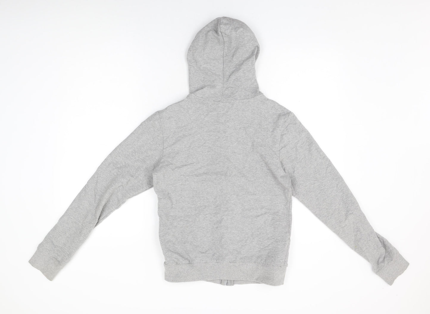 Olympus Womens Grey Cotton Full Zip Hoodie Size 12 Zip