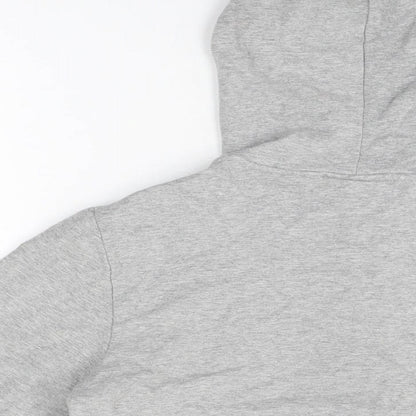 Olympus Womens Grey Cotton Full Zip Hoodie Size 12 Zip