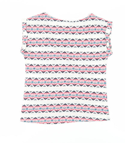Womens UK Size S Springfield Ivory Basic T-Shirt