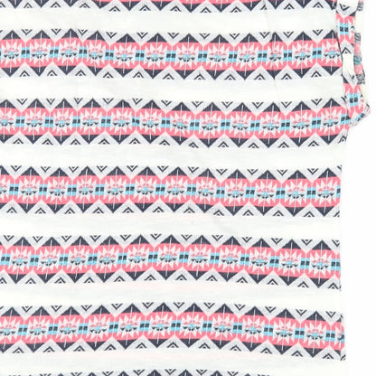 Womens UK Size S Springfield Ivory Basic T-Shirt
