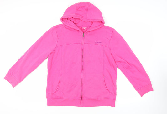 Womens UK Size 18 LA Gear Pink Full Zip Hoodie
