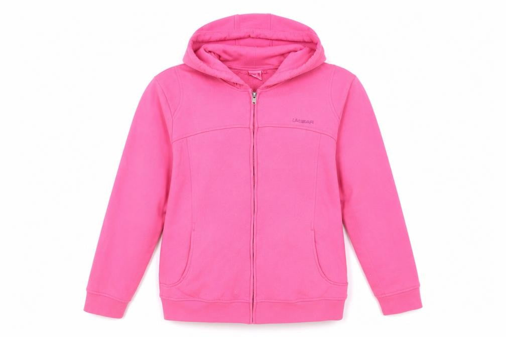 Womens UK Size 18 LA Gear Pink Full Zip Hoodie