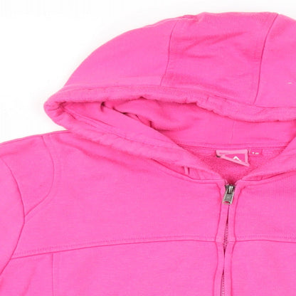 Womens UK Size 18 LA Gear Pink Full Zip Hoodie