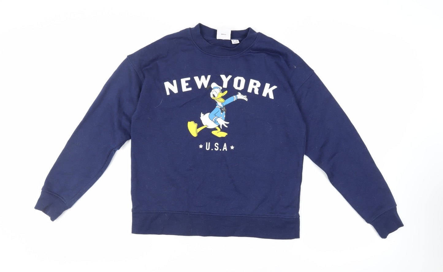 Womens UK Size XS Disney Blue Pullover Sweatshirt