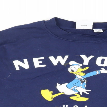 Womens UK Size XS Disney Blue Pullover Sweatshirt