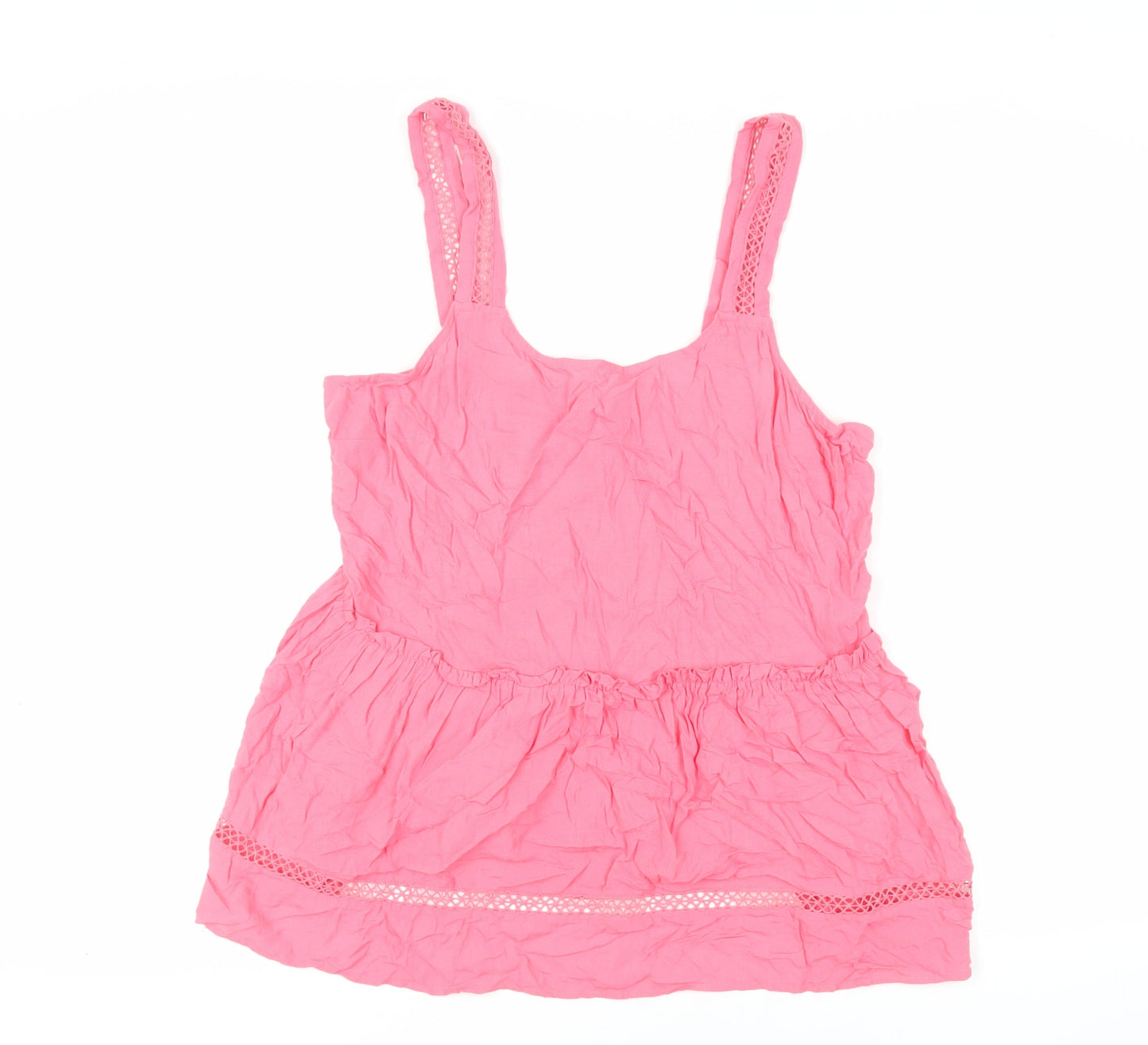 Womens UK Size 16 NEXT Pink Basic Tank