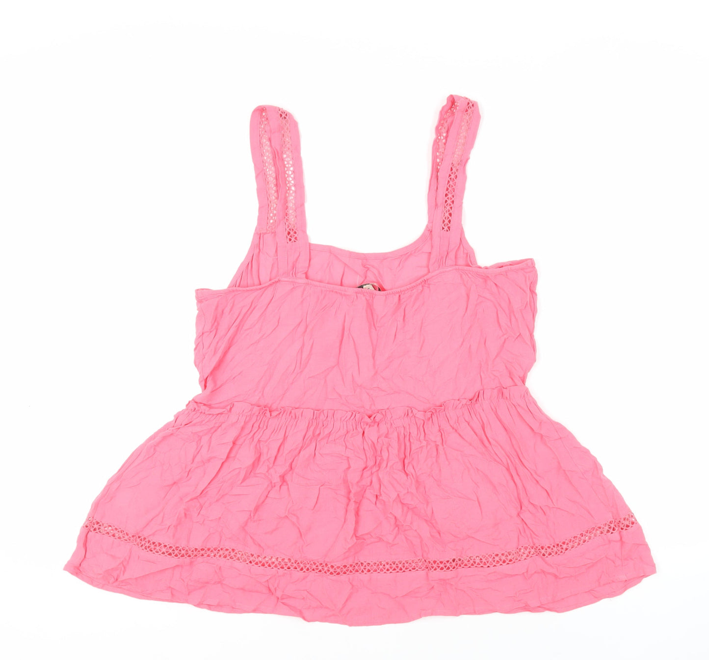 Womens UK Size 16 NEXT Pink Basic Tank